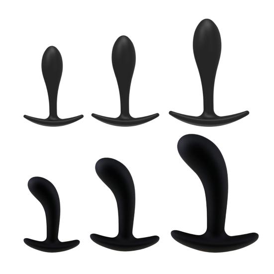 Anal Plug Water Droplets Deep Insertion Silicone Butt Plug Sex Toy for Beginner