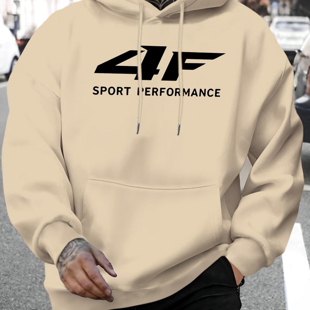 2025Autumn and winter new men's hoodie street fashion 4F printed sweatshirt casual fun loose hoodie men's top