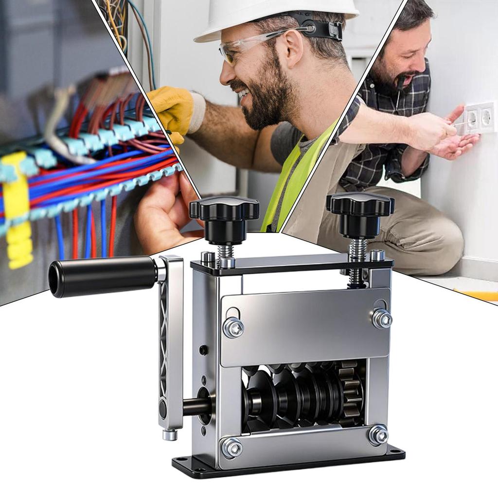 Wire Stripping Machine 0.04-0.67inch 6-Hole Adjustable Automatic Scrap Cable Stripper Copper Aluminum Cable Peeler For Adults