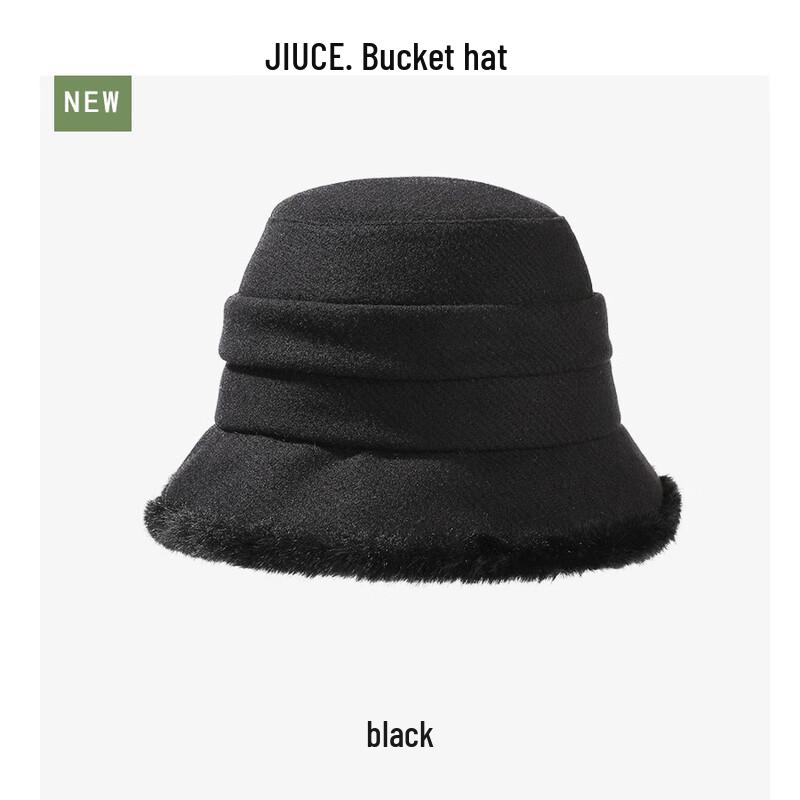 Женская роскошная утолщенная плюшевая панама-ведро