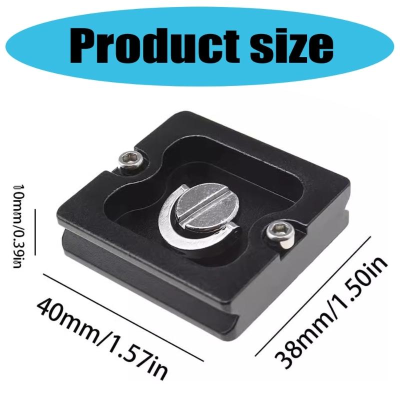 Universal PU40 Arca Quick Release Plate for Tripods Compatible for Most Ball Heads and Cameras Secure Attachment