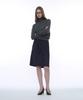 PARTIMENTO WOMEN Pwc Embroidered High-Neck Knit Top_Charcoal Melange