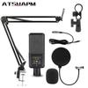 LGT240 Condenser Microphone with F998 & V8S Sound Cards for Live Streaming & Recording