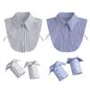 Commute Fake Hand Sleeves Detachable False Wrist Cuffs Stripe Shirt Fake Collar  Office