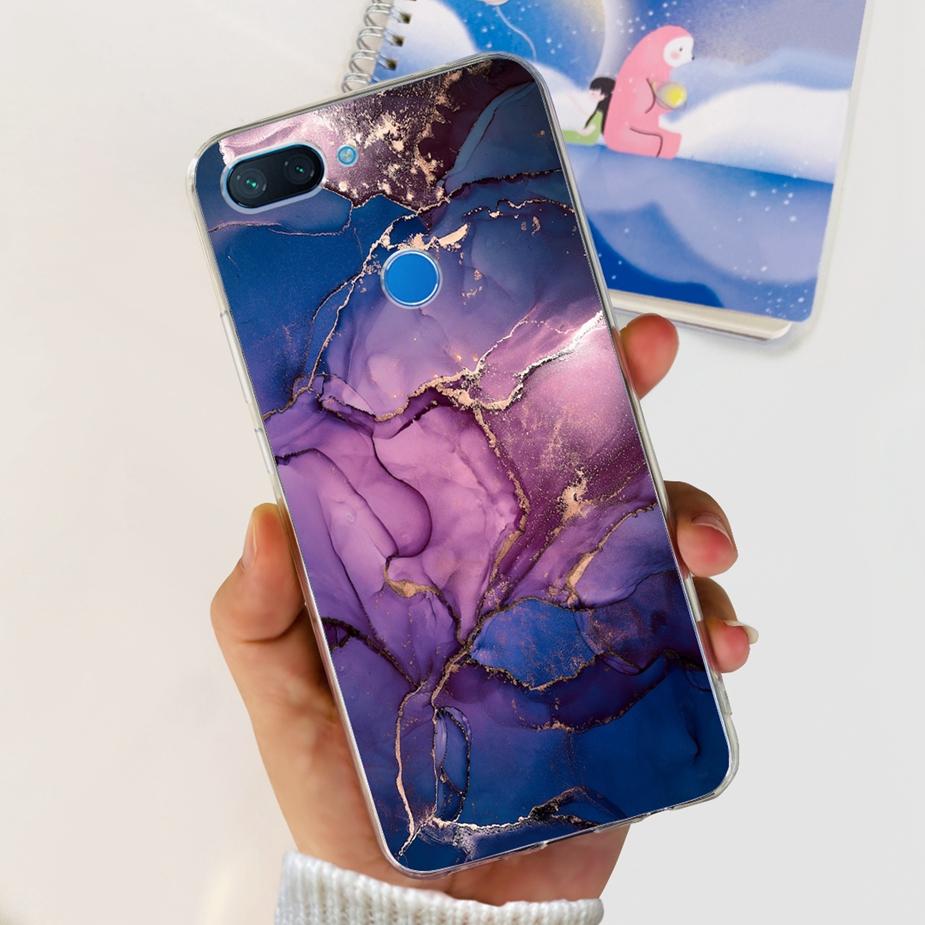 For Xiaomi Mi 8 Lite Case Cute Painted Cover Clear Silicone Phone Case For Xiaomi Mi 8 Lite 8Lite Back Cover 6.26'' Fundas Coque