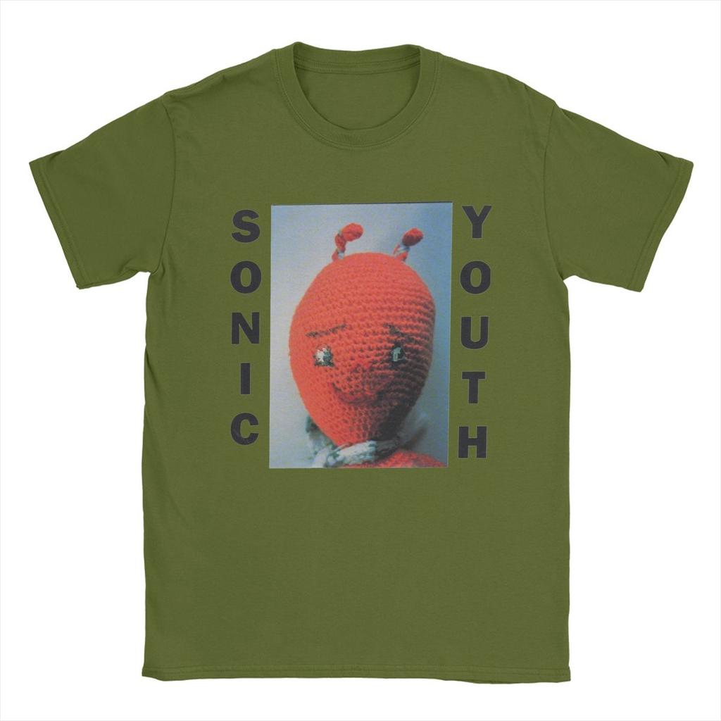 Herren Sonic Youth T-Shirts Baumwolle Tops Neuheit Kurzarm Rundhals T-Shirt Party T-Shirt