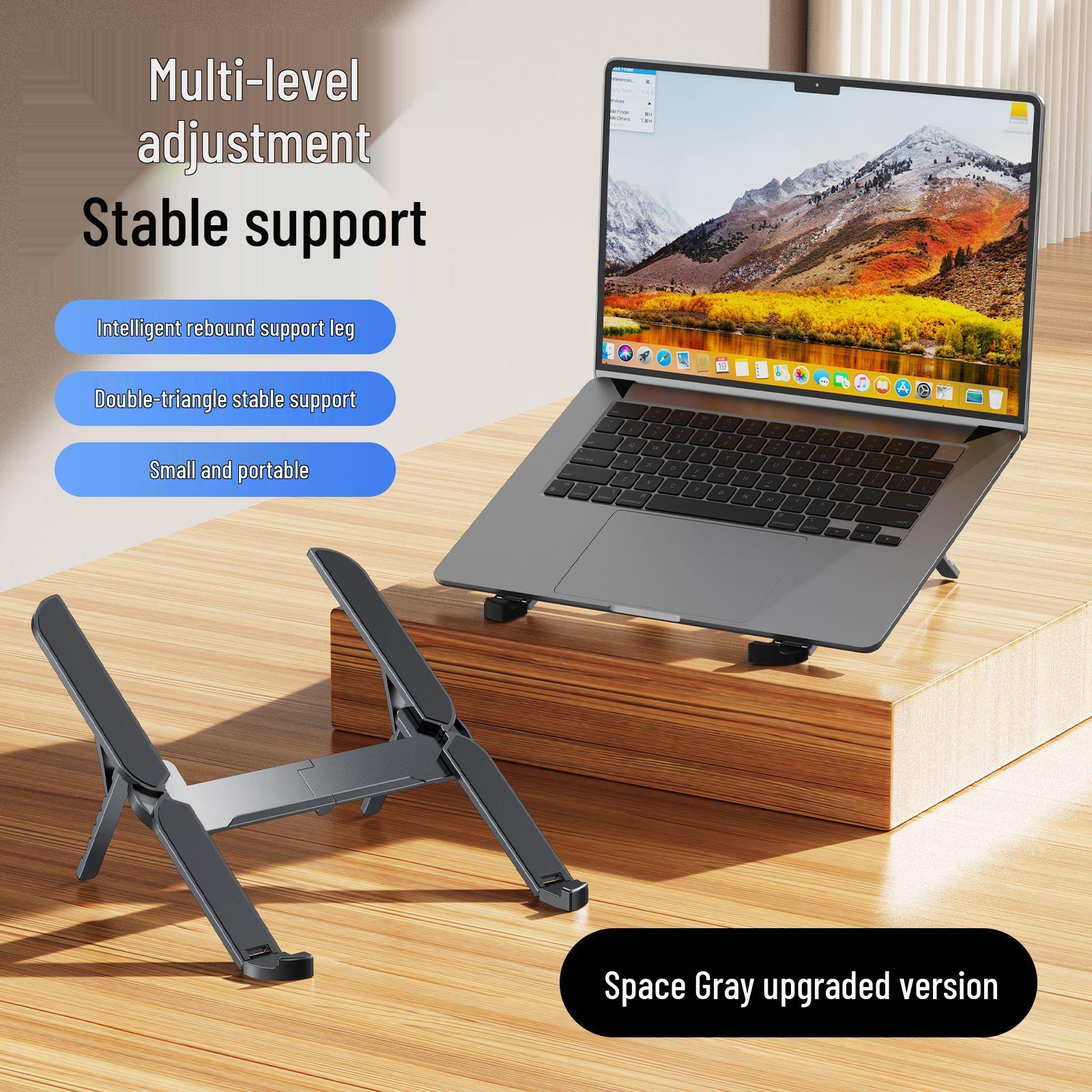 

Алюминиевая складная подставка для ноутбука с регулируемой охлаждающей подставкой