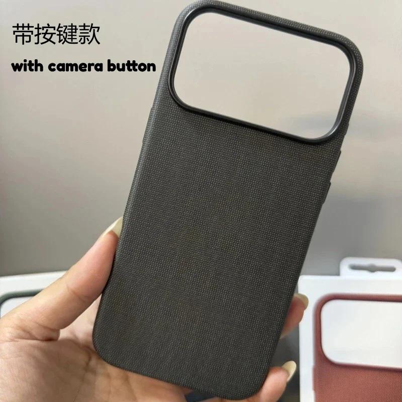 Husă magnetică nouă TechWoven pentru telefon pentru iPhone 17 Air 16 15 14 13 Pro Max Cu buton pentru cameră Pentru husă de protecție oficială Magsafe