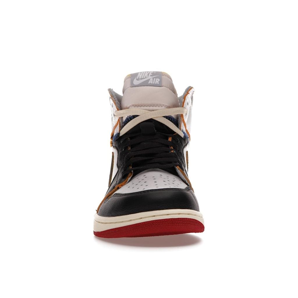 Union LA X Air Jordan 1 Retro High NRG Black Toe Unisex Sneakers White Varsity-Red Wolf-Grey BV1300-106