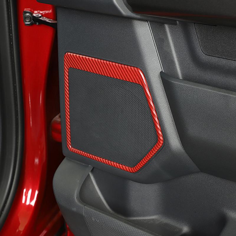 Side Door Panel Speaker Frame Decoration Trim Cover Loudspeaker for Ford F150 -2024 Car Interior Moulding Parts Accessories