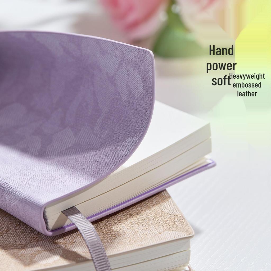Fabric-Textured A6 Patterned Planner: Compact, Thickened Pocket Diary for Office and Business.