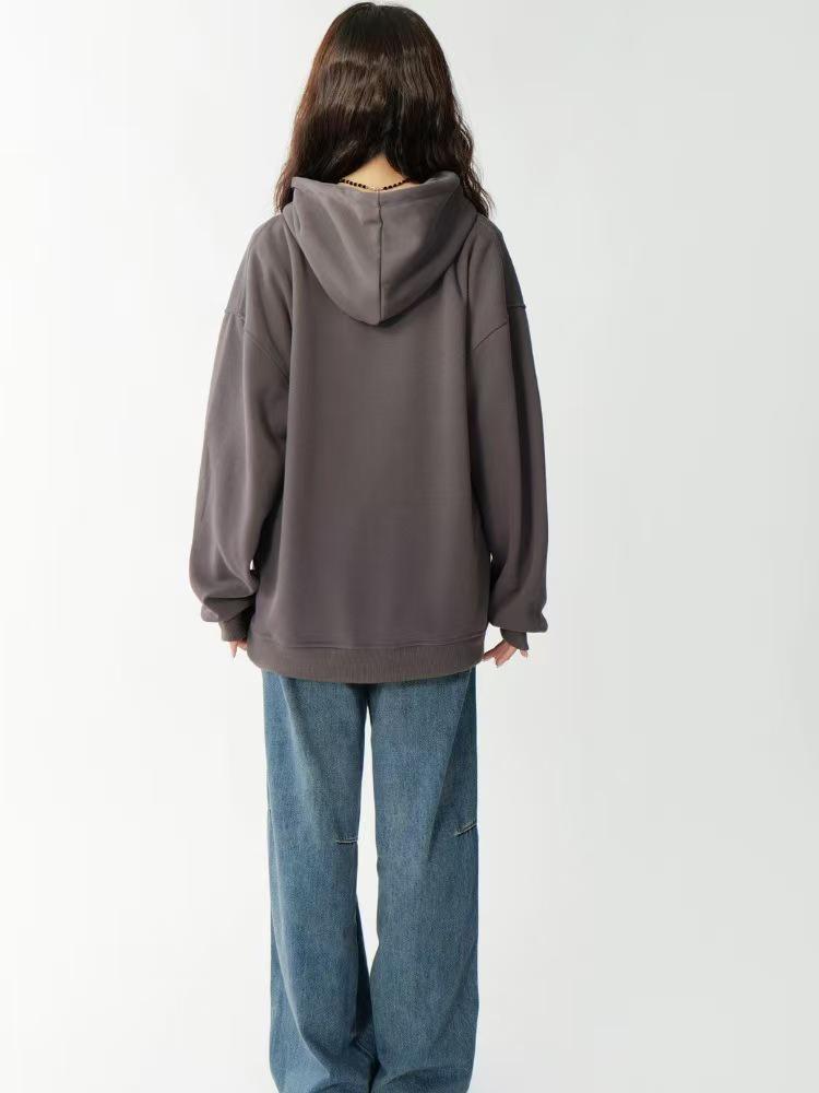 New Style Cotton Hooded Sweatshirt: Loose, Versatile Jacket for Autumn and Winter