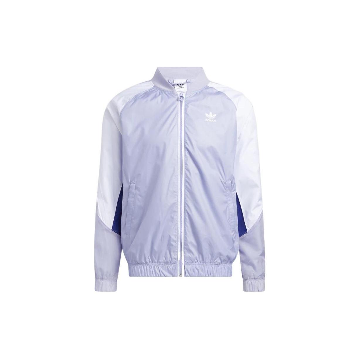 Men s adidas originals Colorblock Windproof Sports Jacket Pink Purple HC2097 L