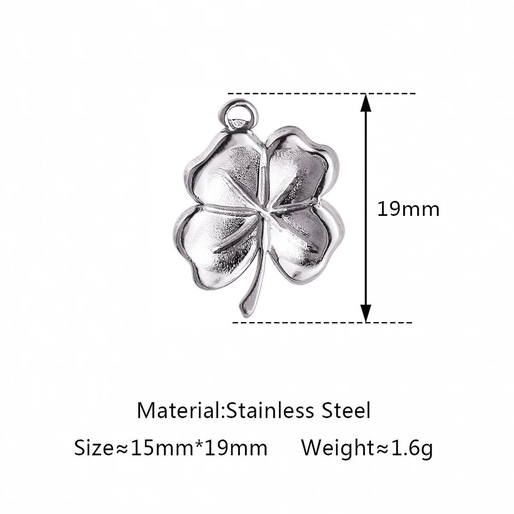 3Pcs Sweet Heart Charms Stainless Steel 3D Lucky Sacred Heart Pendants Handmade Jewelry Making Accessories DIY Necklace Earrings