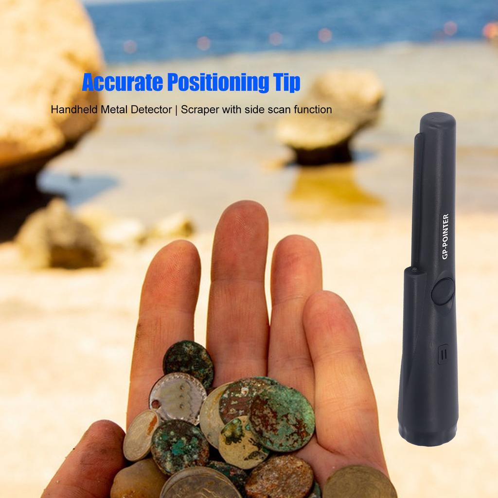 Handheld Metal Detector with LED Light High Accuracy Metal Tester Outdoor Treasure Finder