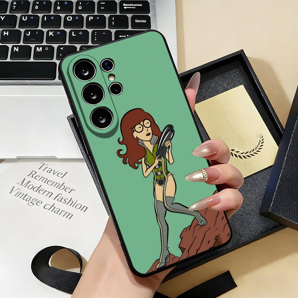 D-Daria Phone Case For Samsung S26 S25 S24 FE S23 S22 S21 Plus S20 Ultra Note20Ultra Black Soft Shell