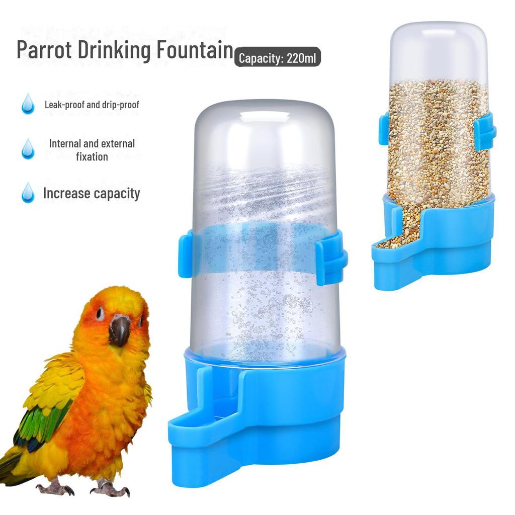 Automatic Chicken and Bird Feeder with Waterer - Food Bowl and Trough for Parrots and Birds