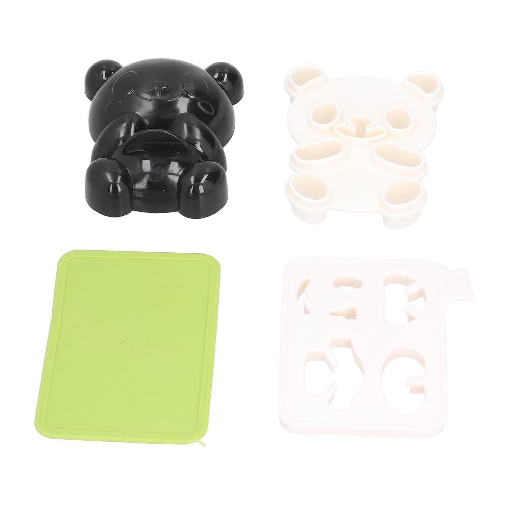 Food Grade Silicone Rice Ball Mold Cute Panda Shape ABS Onigiri Maker Easy Release Hand Press Sushi Maker Mold Party Picnic