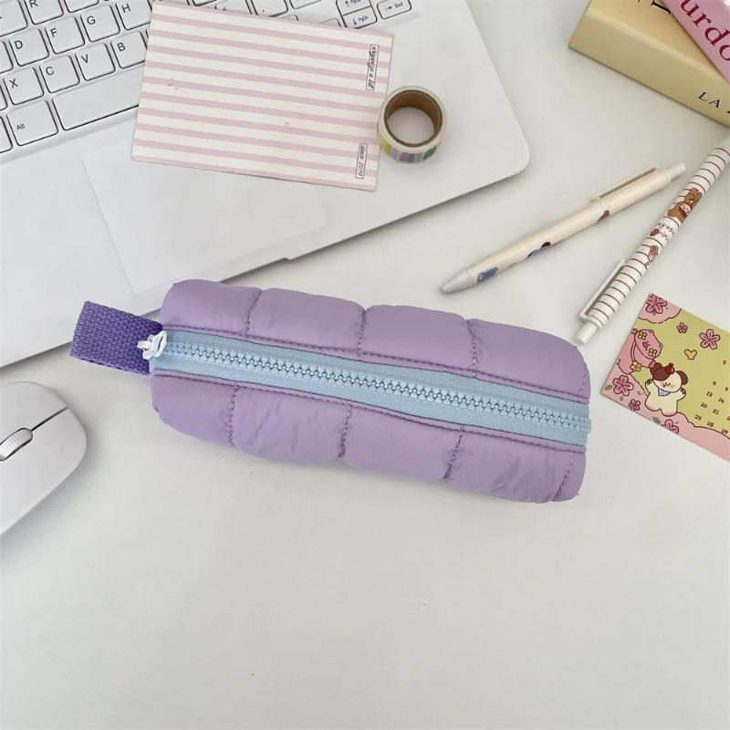 1Pcs Insta Style Fluffy Coin Wallet Student Pencil Case Handbag Suitable for Class Large Capacity Pen Holder Storage Student Supplies