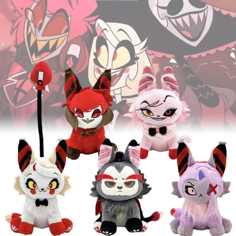 Entzückendes Lucifer Miau Hazbin Hotel Plüschtier Weiches Kurzes Plüsch Stofftier