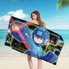 1pc Cartoon Anime Mega Man Microfiber Beach Towel Absorbent Quick Dry Soft Yoga Swimming Resort Mountain Climbing Towel