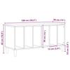 Vinyl Record Cabinet Black Oak Effect 100 x 38 x 48 cm