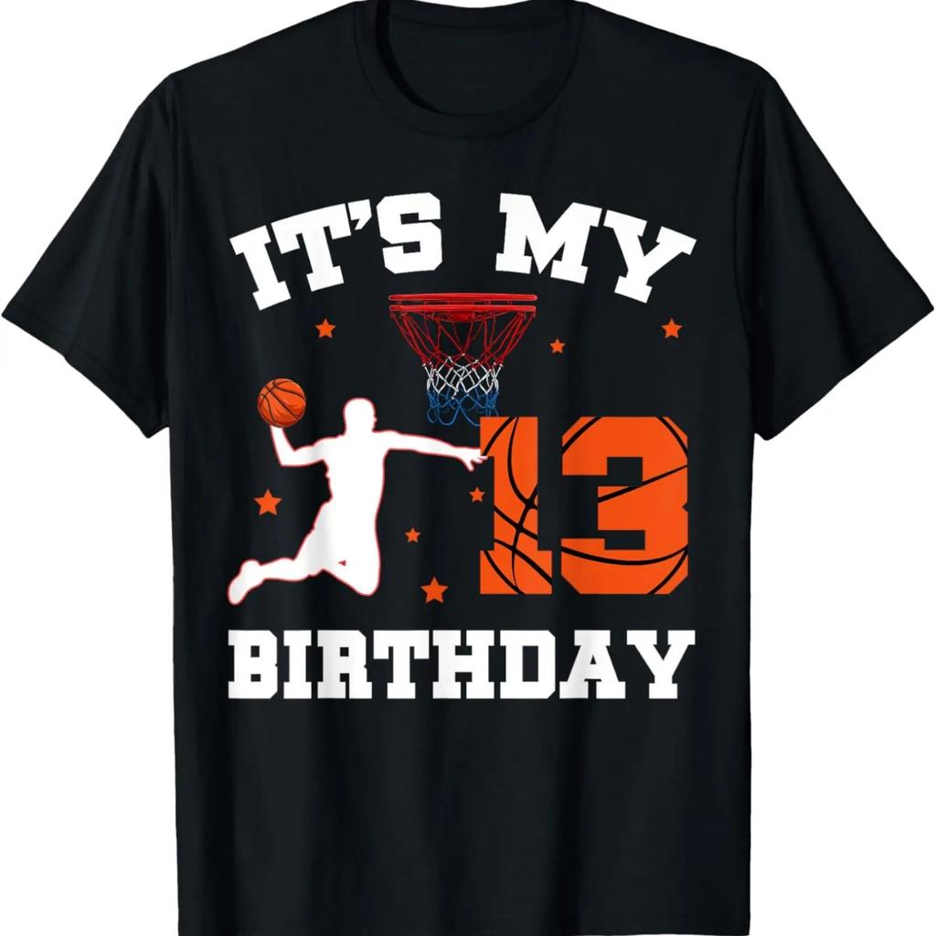Cool It's My 13th Birthday Basketball 13 Years Old T-Shirt