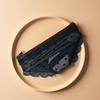 Unique Briefs Shape Cosmetic Bag Lace Heart Mesh Makeup Storage Pouch Y2K Transparent Toiletry Bag Storage for Travel