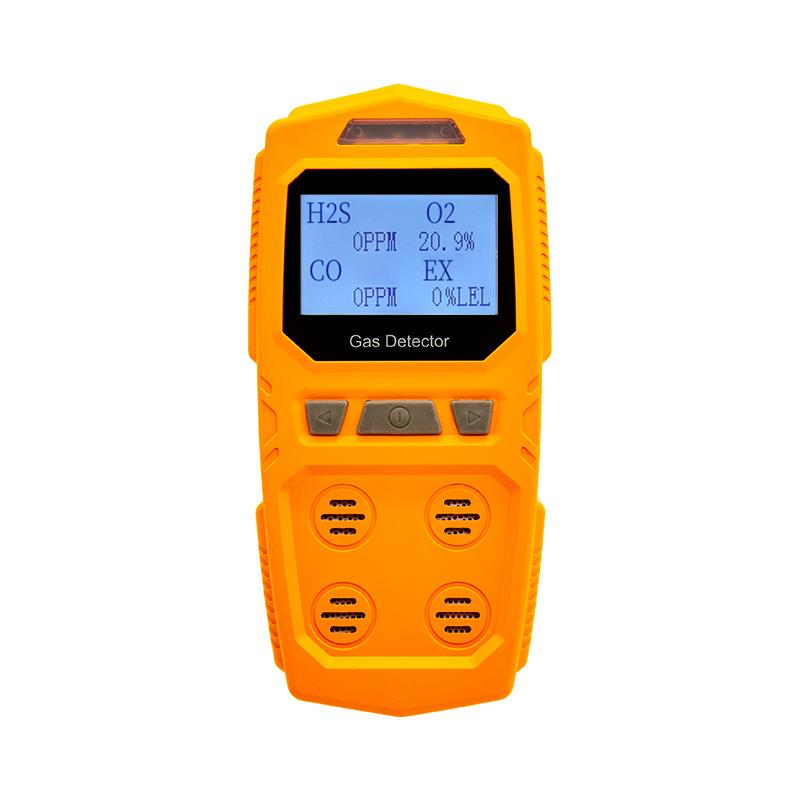 NEW High Precision 4-in-1 Gas Detector-Combustible & Toxic Hazardous Gas Meter O2 CO H2S Analyzer Portable Handheld Rechargeable