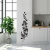 Black Rose Wall Sticker Removable Self-Adhesive Background Decor for Bedroom Living Room Home Decoration