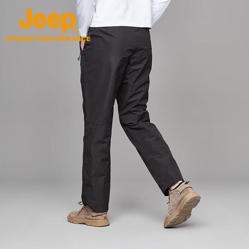 Jeep Men's Outdoor Windproof Fleece Hiking Pants