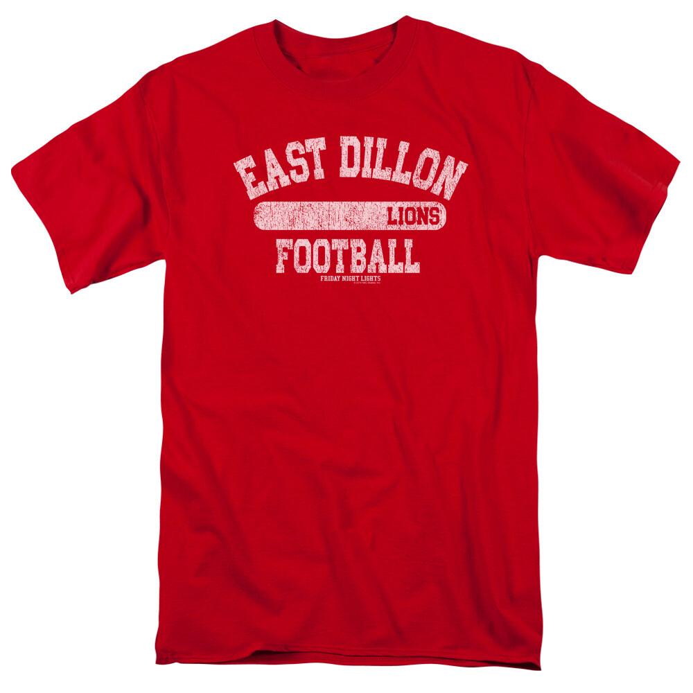 Friday Night Lights Lions Pill Box Logo T Shirt Mens Licensed Classic TV Red S