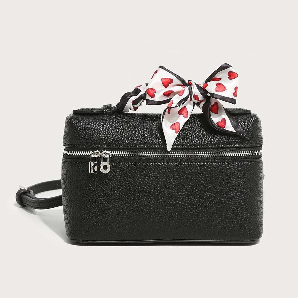 

Hot-Selling Bag Women S Bag Exquisite Simple Niche Design Lp Box Bag Portable Mini Square Bag Versatile And Fashionable чорний