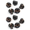 J0MA 10x T10 Car Instrument Lamp Bulb Holder Twist Socket W5W Base Panel Cluster Plug