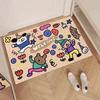 Geometric Cartoon Dog Print Carpet, Absorbent And Non Slip Soft Floor Mat, Entrance Indoor Home Decoration