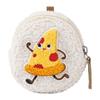 Mini Round Coin Purse Plush Small Pouch Cute Zipper Pouch Compact Change Purse