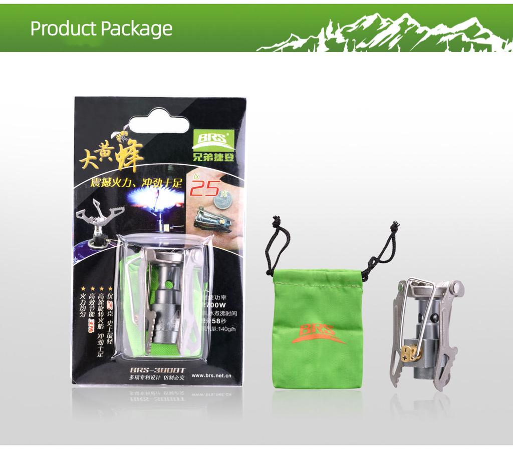 Ultra-Light Portable Camping Stove Titanium Alloy Folding Mini Gas SOLO WILD
