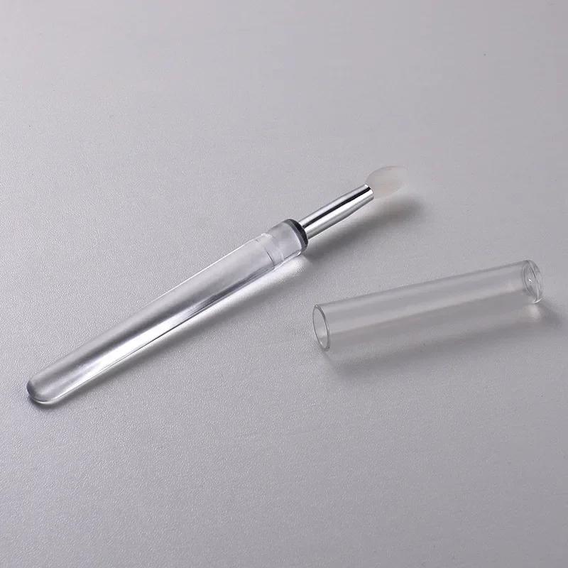 Nail Arts Silicone Applicator Sticks Reusable Chrome Glitter Applying Manicure Tool New Easy-Daub Pigment Silicone Nail Brush