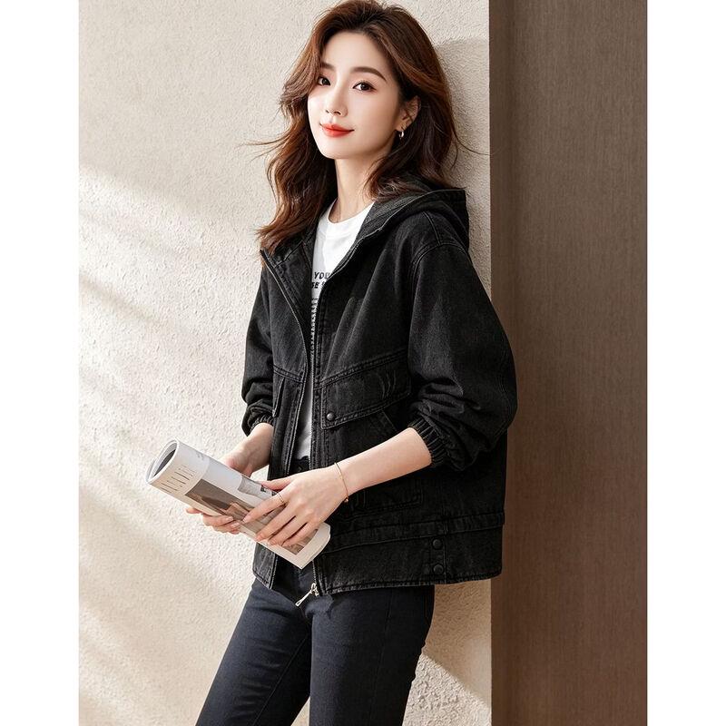 D.F.DEAR Women's Casual Hooded Short Jacket