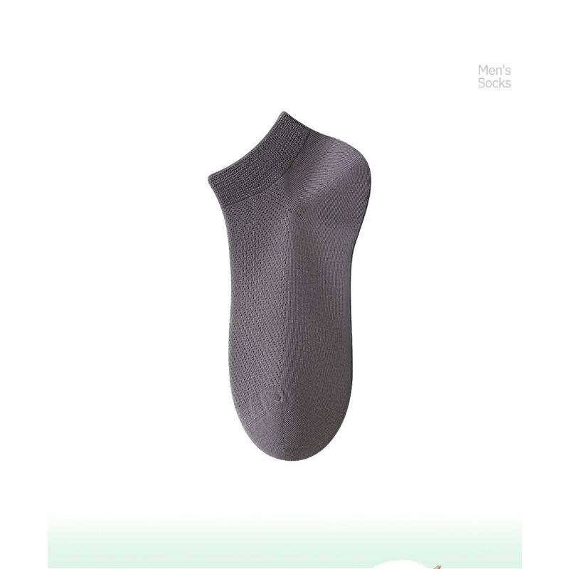 Short-tube Men's Deodorant Cotton Socks, Summer Pure Cotton Short Socks, Thin Style, Antibacterial Cotton Socks