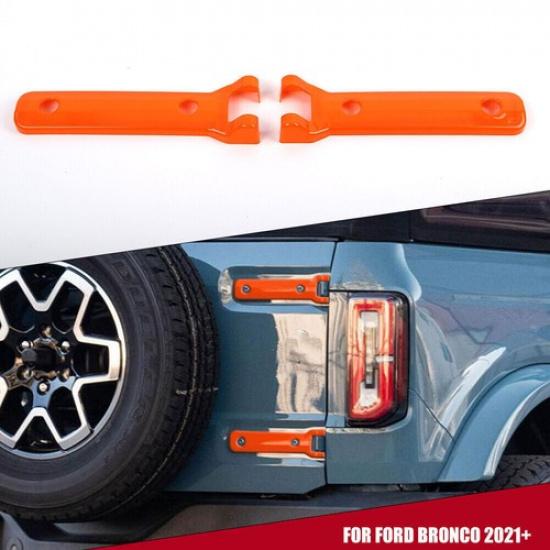 Orange Exterior Rear Door Tailgate Hinge Cover Trim Bezel for Ford Bronco +