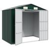 Garden Shed Green 205 x 129 x 183 cm Galvanized Steel