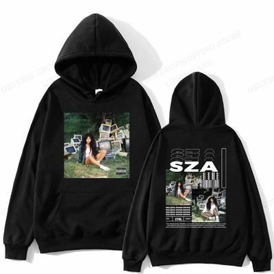 Sza Mikiny Unisex Ženy Móda Mikina s kapucí Hudební album Mikiny Chlapecké Kabáty Ženy Mikiny Cosplay Oblečení Chlapecké Tepláky Unisex oblečení