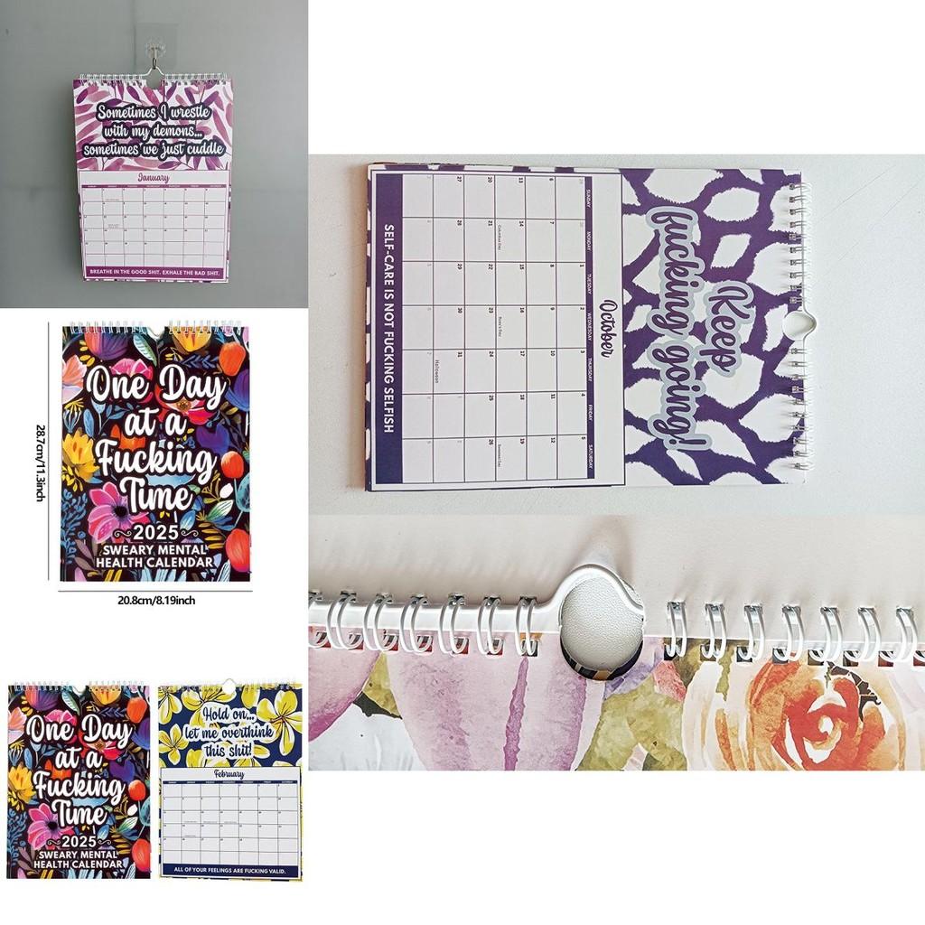 2025 Mental Health Calendar Beautifully Designed 12 Month Spiral Wall Calendar