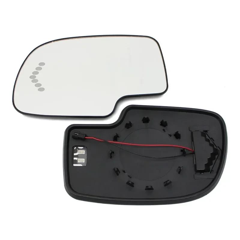 For Chevy Chevrolet Avalanche Silverado Suburban Tahoe 1500 3500 Door Wing Rearview Mirror Glass Side Mirror Lens Heated Glass 