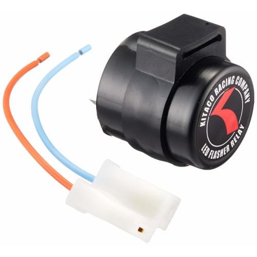 KITACO 755-0400910 LED Turn Signal Compatible Flasher Relay (round Type) General Purpose (for 12V Cars)
