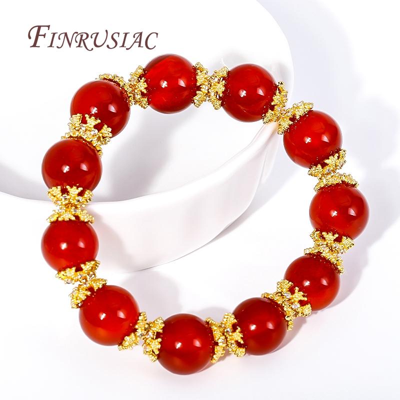 8MM 18K Gold Plated Brass With Zircon Snowflake Beads Caps Flower Bead End Caps For DIY Beading Jewelry Making Supplies