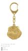 Griffon Bruxellois, Brussels Griffon I - Gilded Key Ring with Dog In Gift Box, Handbag Decoration, Luxury Accessory by Art-Dog Brand