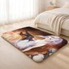 Anime F-Friend  Cute Floor Mat Machine Washable Soft Flannel Area Rug, Non-Slip Absorbent Floor Mat for Living Room Bedroom