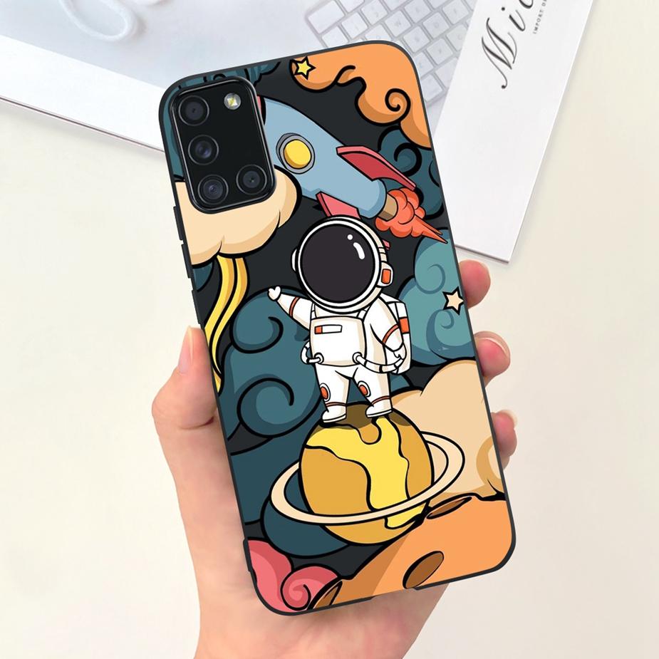 For Samsung Galaxy A51 A71 Case A515F A715F Cute Fashion Cartoon Painted Phone Case For Samsung A51 A 31 41 71 Soft Cover Bumper